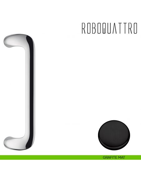 Maniglione per porta Roboquattro Colombo Design zancato ID46 B grafite mat