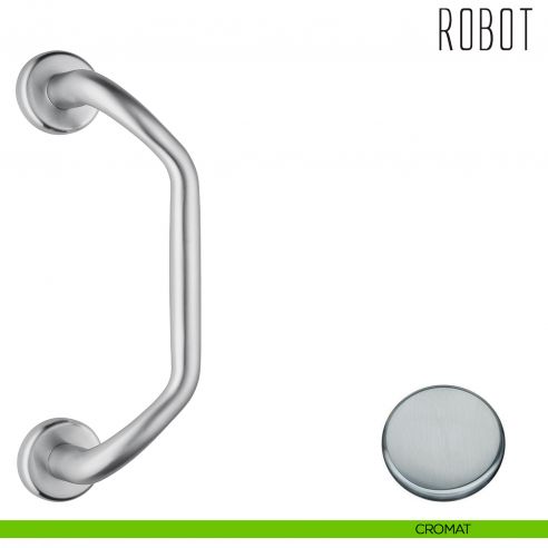 Maniglione per porta Robot Colombo Design zancato CD16 B cromat