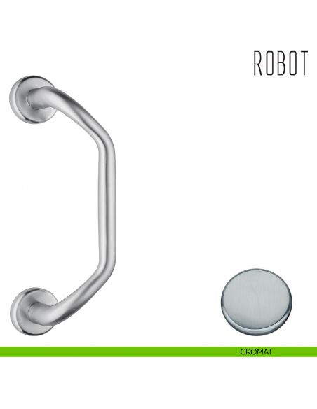 Maniglione per porta Robot Colombo Design zancato CD16 B cromat