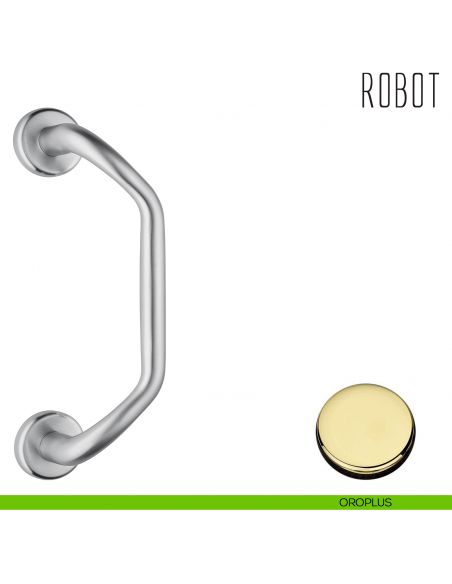 Maniglione per porta Robot Colombo Design zancato CD16 B oroplus