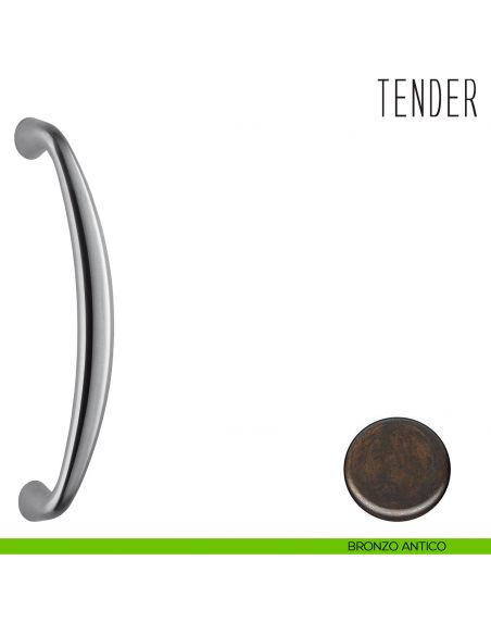 Maniglione per porta Tender Colombo Design zancato MG16 bronzo antico