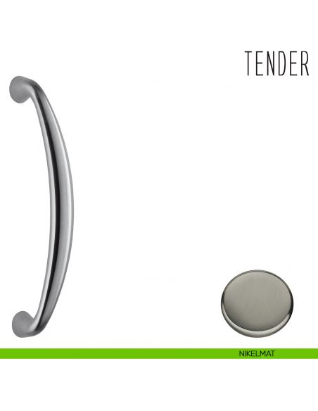 Maniglione per porta Tender Colombo Design zancato MG16 nikelmat