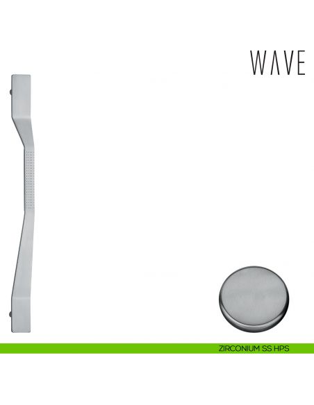 Maniglione per porta Wave Colombo Design MP16 A zirconium ss hps