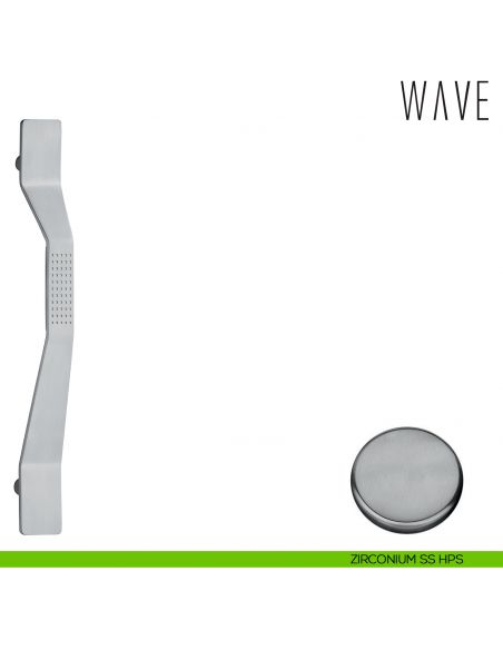 Maniglione per porta Wave Colombo Design MP16 B zirconium hps