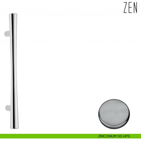 Maniglione per porta Zen Colombo Design CB36 B zirconium ss hps
