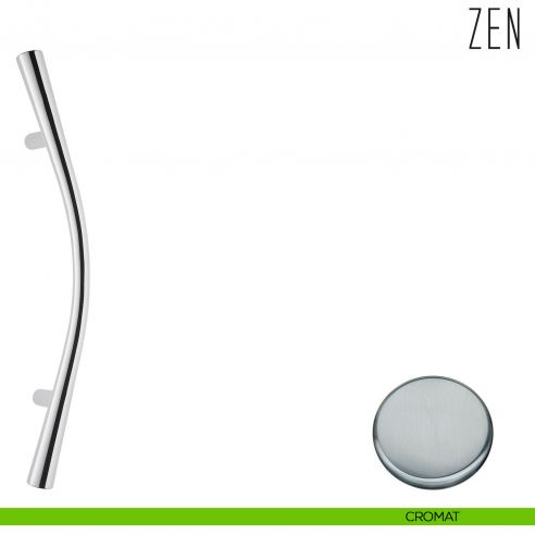 Maniglione per porta Zen Colombo Design zancato CB46 A cromat