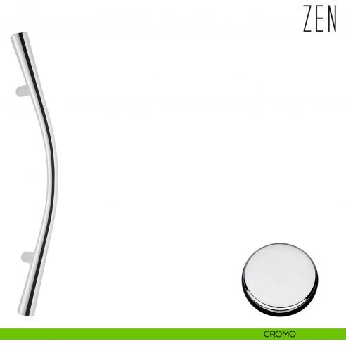 Maniglione per porta Zen Colombo Design zancato CB46 A cromo