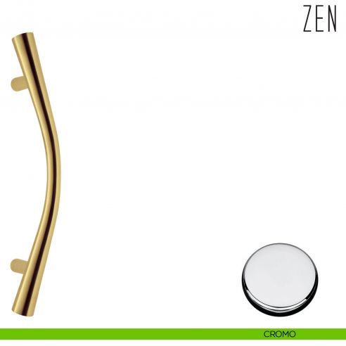 Maniglione per porta Zen Colombo Design zancato CB46 B cromo