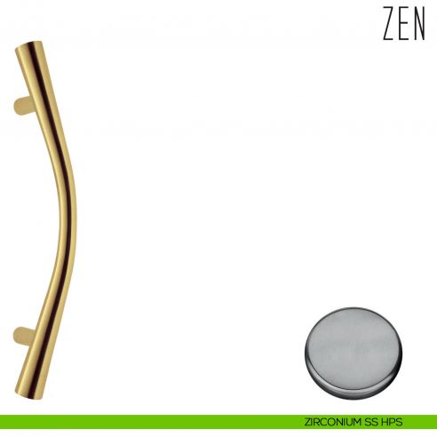 Maniglione per porta Zen Colombo Design zancato CB46 B zirconium ss hps