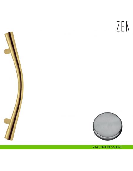 Maniglione per porta Zen Colombo Design zancato CB46 B zirconium ss hps