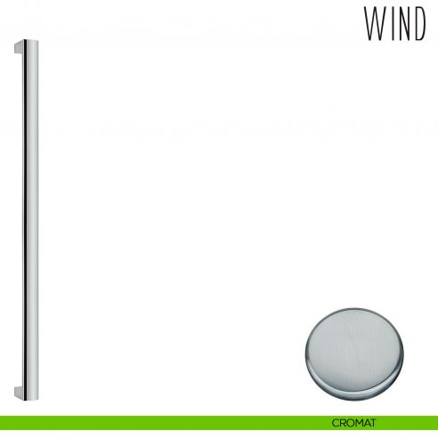 Coppia maniglioni per porta in vetro Wind Colombo Design LC46 cromat