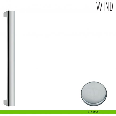 Maniglione per porta in vetro Wind Colombo Design LC56 cromat