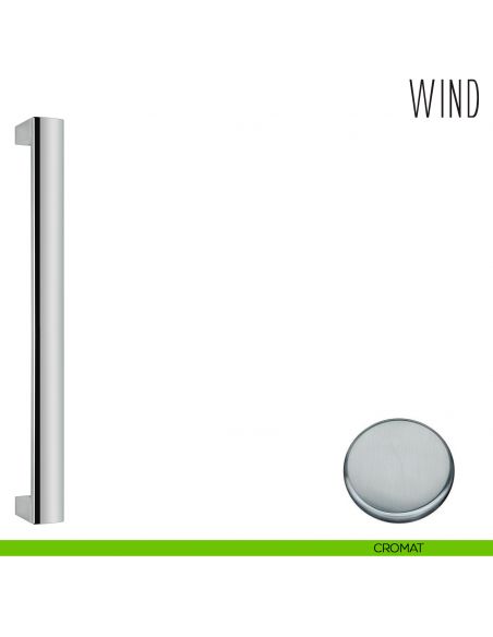 Maniglione per porta in vetro Wind Colombo Design LC56 cromat
