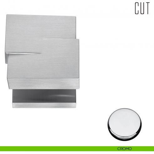 Pomello per porta Cut girevole Colombo Design cromo