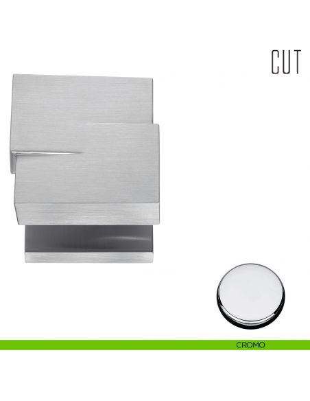 Pomello per porta Cut fisso Colombo Design cromo