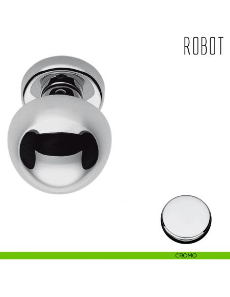 Pomolo per porta Robot girevole Colombo Design cromo