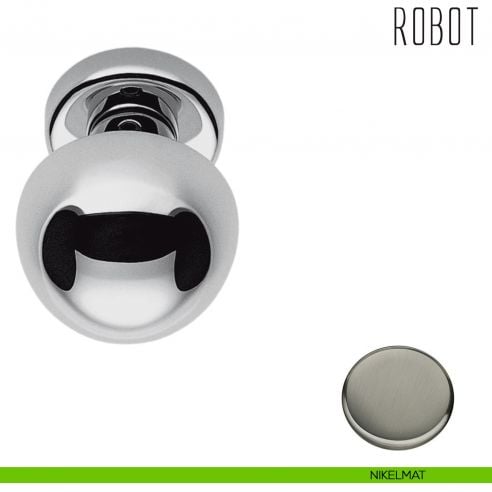 Pomolo per porta Robot fisso Colombo Design nikelmat