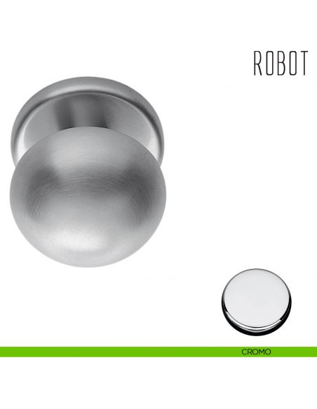 Pomolo per porta Robot fisso Colombo Design cromo