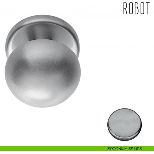 Pomolo per porta Robot fisso Colombo Design zirconium ss hps