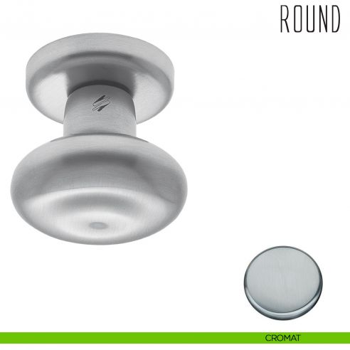 Pomolo per porta Round fisso Colombo Design cromat