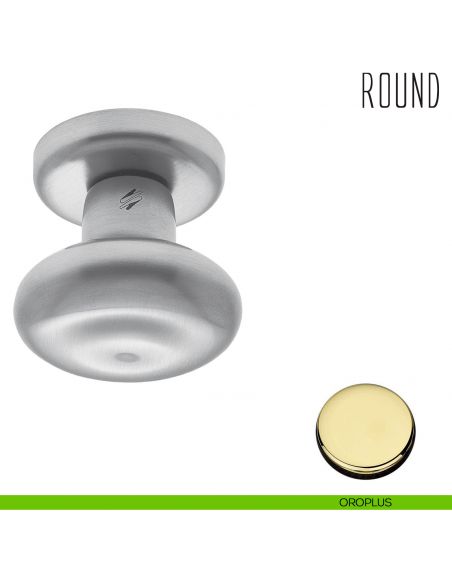 Pomolo per porta Round fisso Colombo Design oroplus