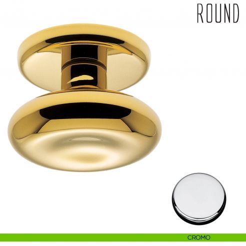 Pomolo per porta Round fisso Colombo Design cromo