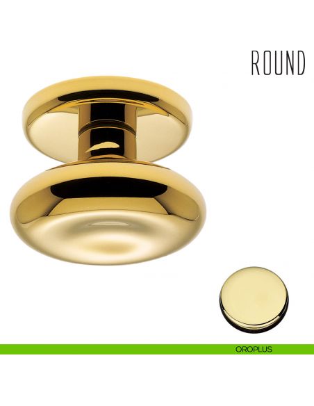 Pomolo per porta Round fisso Colombo Design oroplus
