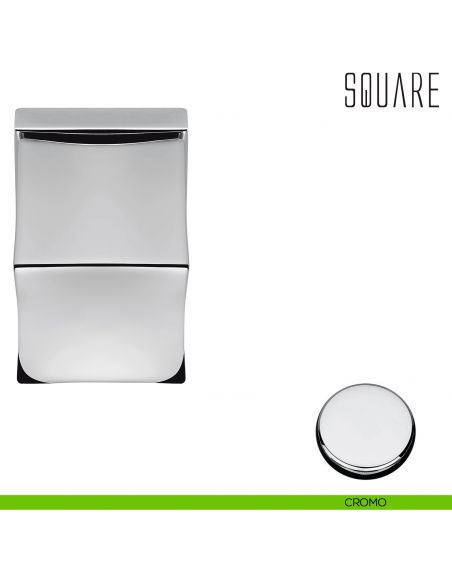 Pomolo per porta Square girevole Colombo Design cromo