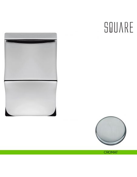 Pomolo per porta Square fisso Colombo Design cromat
