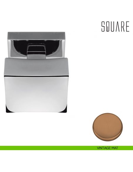 Pomolo per porta Square fisso Colombo Design vintage mat