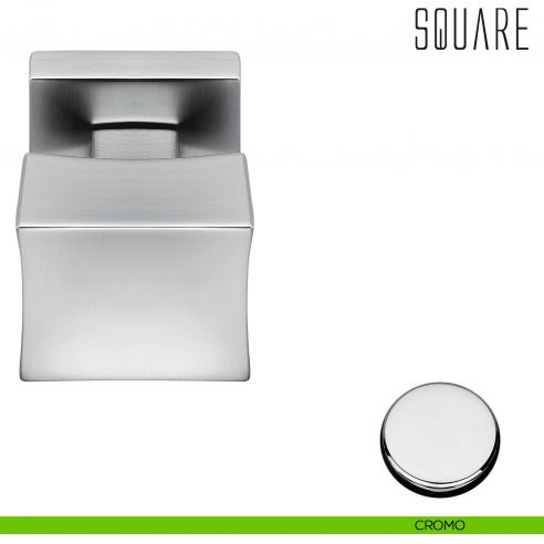 Pomolo per porta Square fisso Colombo Design cromo