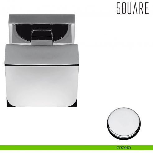 Pomolo per porta Square girevole Colombo Design cromo