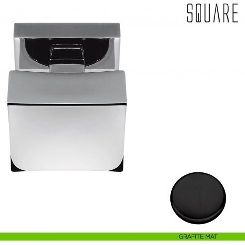Pomolo per porta Square girevole Colombo Design grafite mat