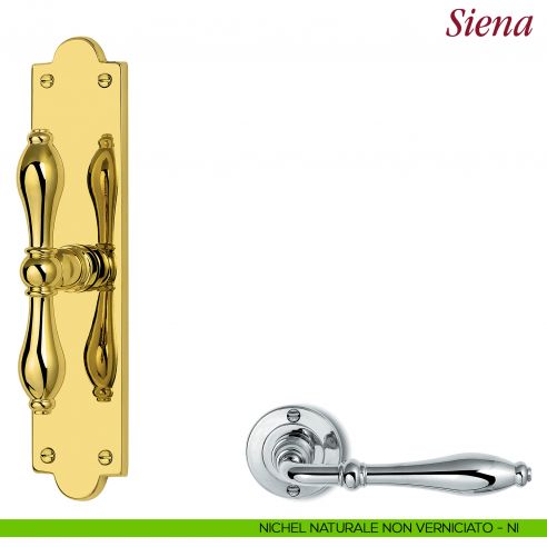 Maniglia per finestra cremonese Siena Antologhia nichel naturale non verniciato