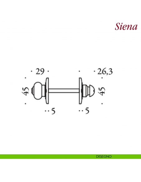 Nottolino per porta Antologhia KSI19 BZG 6B disegno