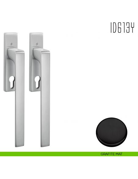 Maniglione per alzante scorrevole ID613 Y accoppiato Colombo Design grafite mat