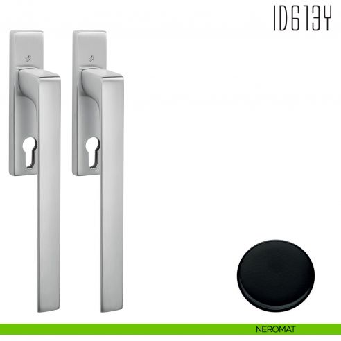 Maniglione per alzante scorrevole ID613 Y accoppiato Colombo Design neromat