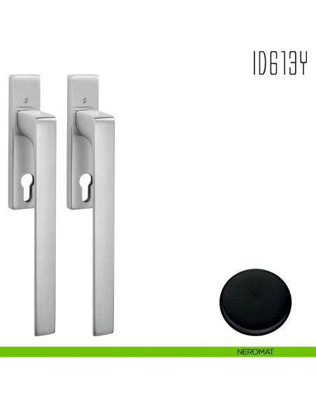 Maniglione per alzante scorrevole ID613 Y accoppiato Colombo Design neromat