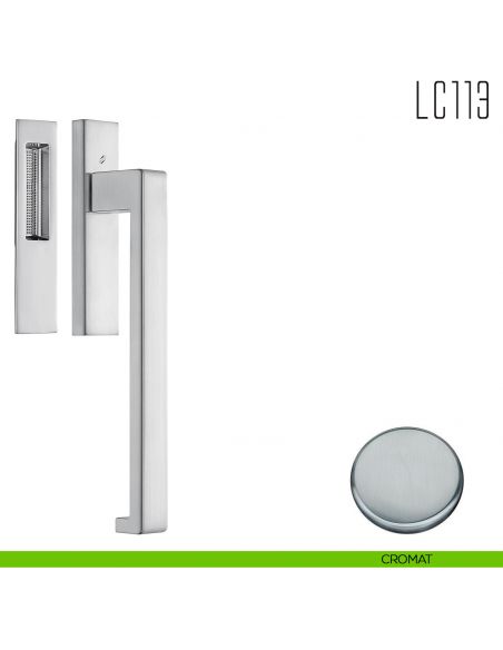 Maniglione per alzante scorrevole LC113 singolo Colombo Design cromat