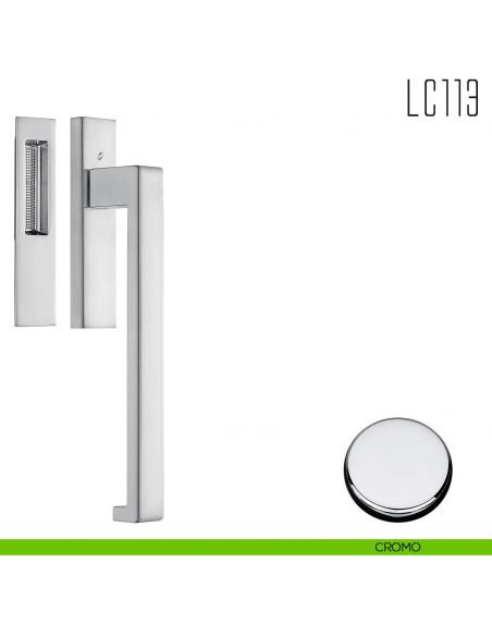 Maniglione per alzante scorrevole LC113 singolo Colombo Design cromo