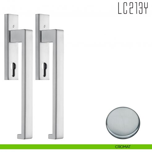 Maniglione per alzante scorrevole LC213 Y accoppiato Colombo Design cromat