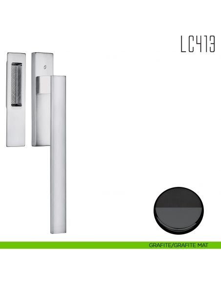Maniglione per alzante scorrevole LC413 singolo Colombo Design grafite - grafite mat