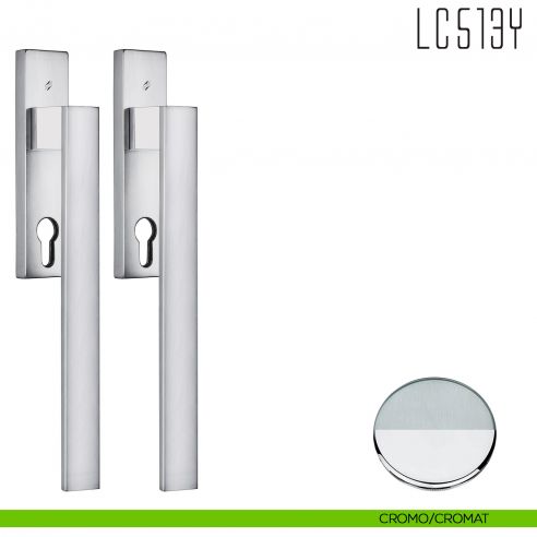 Maniglione per alzante scorrevole LC513 Y accoppiato Colombo Design cromo - cromat