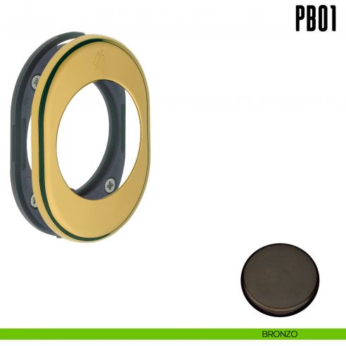 Rosetta con sottorosetta in nylon Colombo Design PB01 bronzo