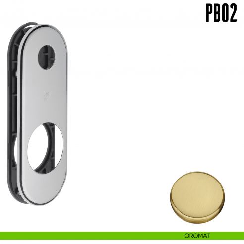 Placca interasse 85 mm con sottoplacca in nylon Colombo Design PB02 oromat