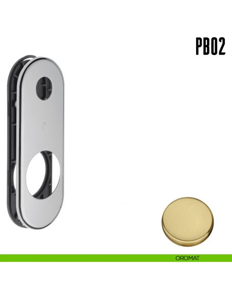 Placca interasse 85 mm con sottoplacca in nylon Colombo Design PB02 oromat