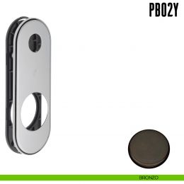 Placca interasse 93 mm con sottoplacca in nylon Colombo Design PB02Y 2