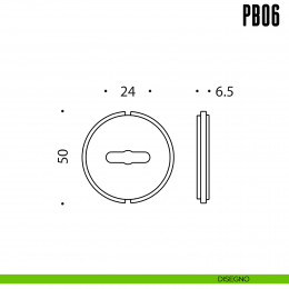 Inserto doppia mappa universale compreso di copritoppa Colombo Design PB06 2