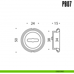 Inserto doppia mappa concavo universale compreso di copritoppa Colombo Design PB07 2