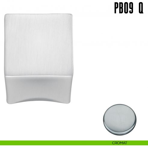 Pomolino quadrato per limitatore d'apertura Colombo Design PB09/Q cromat
